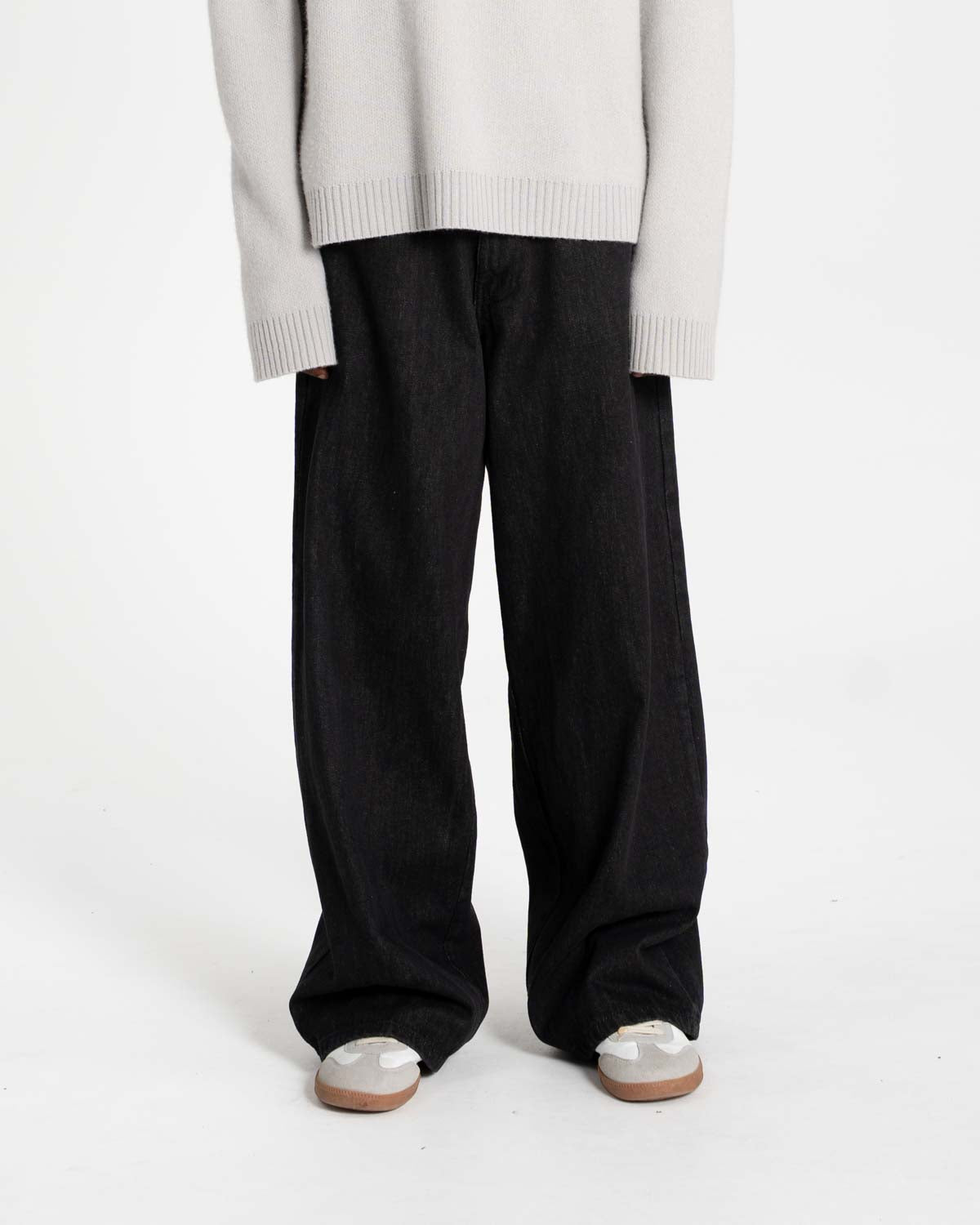 Extra Baggy Denim Jeans schwarz